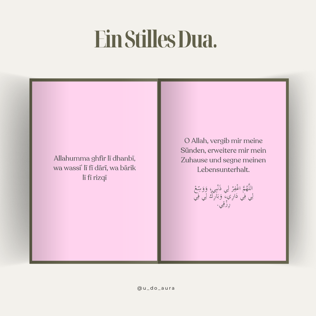 Ramadan - Raum für Gedanken, Dua & Notizen