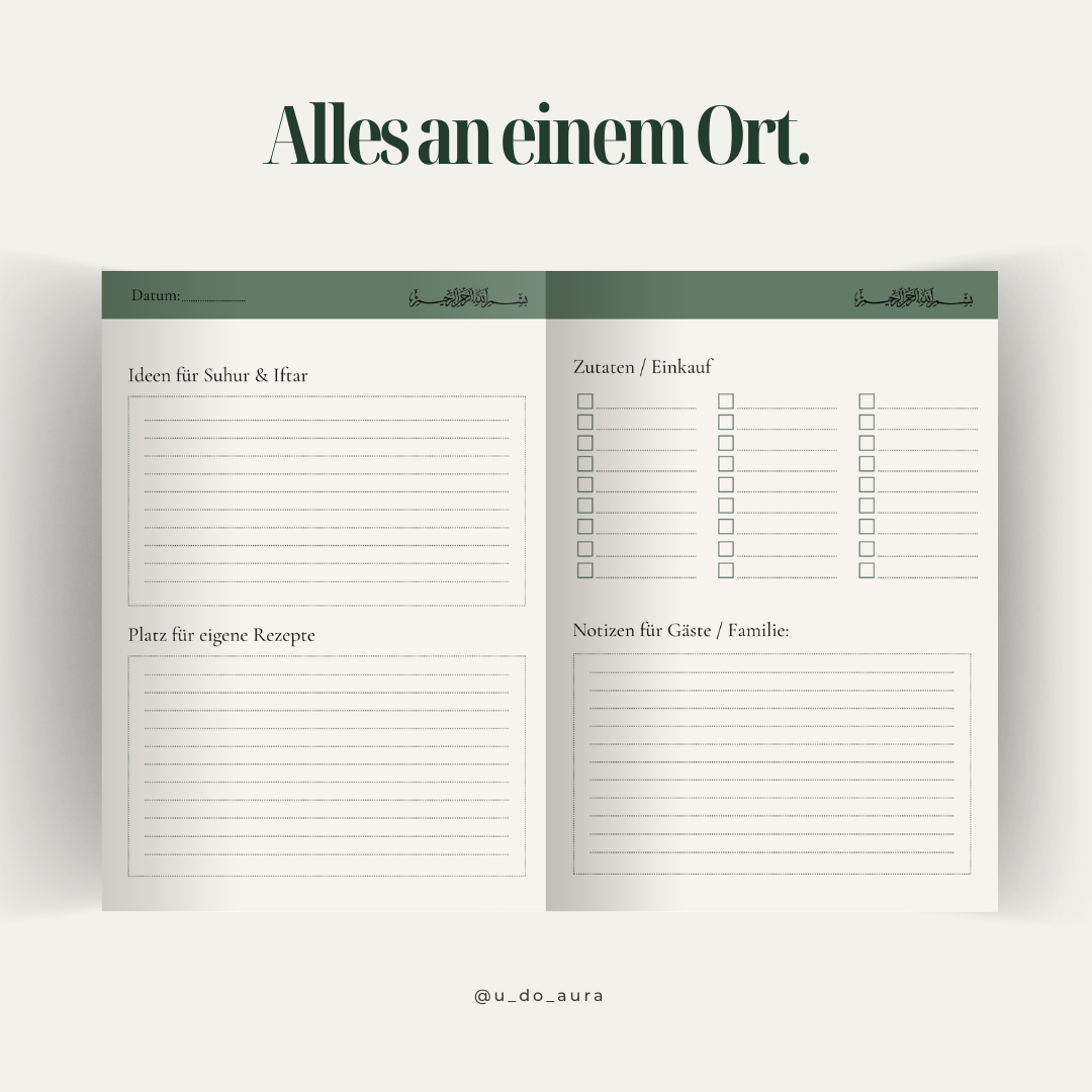 Ramadan – Essen, Planung & Fürsorge